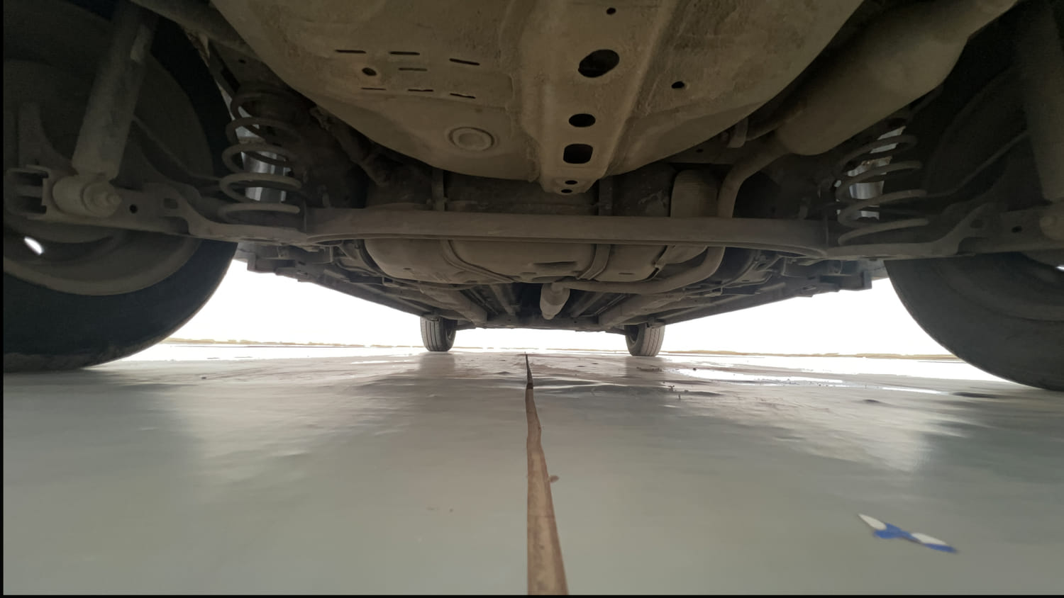 Used 2013 Maruti Suzuki Swift VXi Petrol Manual extra REAR UNDERBODY VIEW (TAKEN FROM REAR)