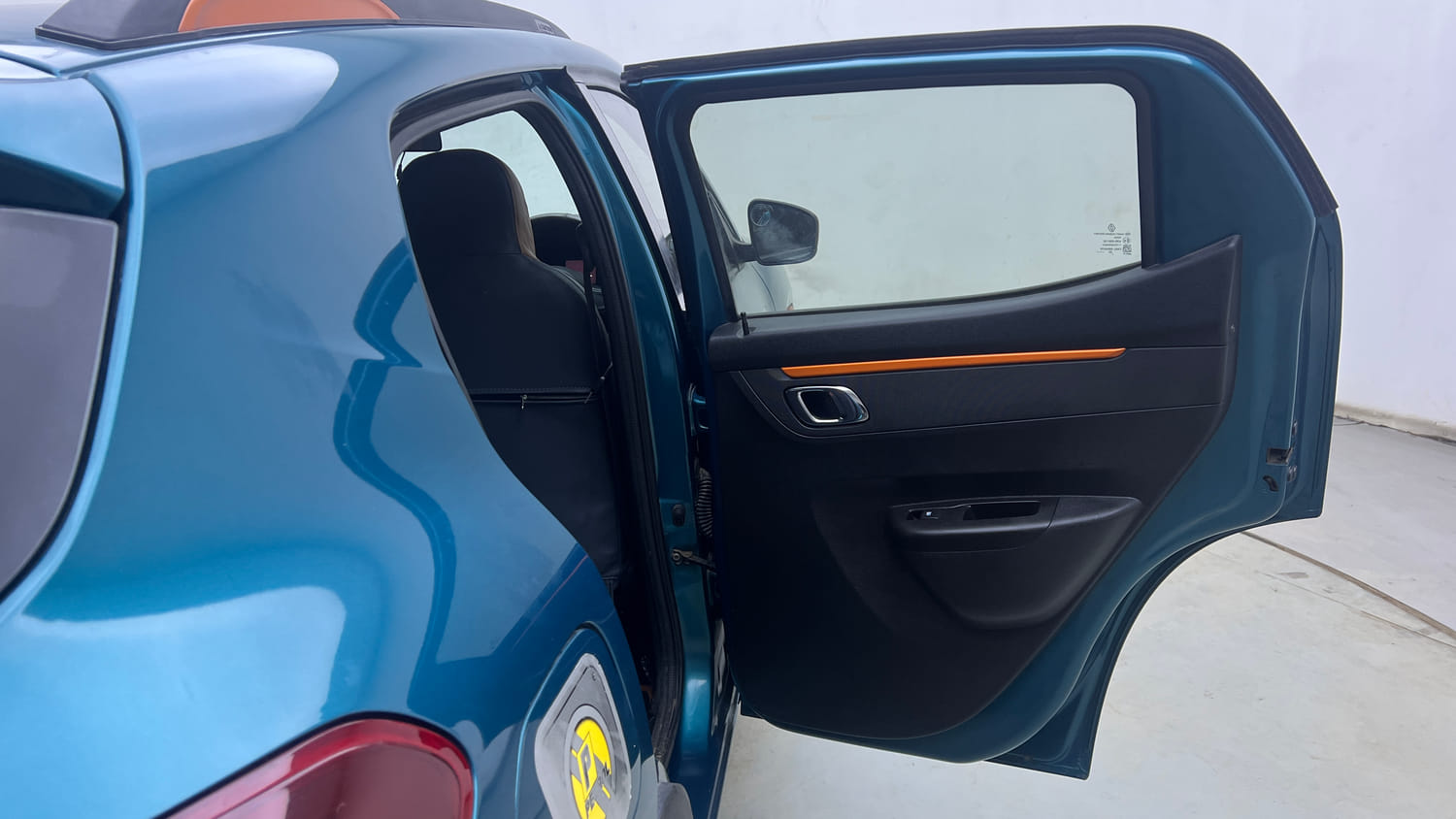 Used 2020 Renault Kwid CLIMBER 1.0 Opt Petrol Manual interior RIGHT REAR DOOR OPEN VIEW