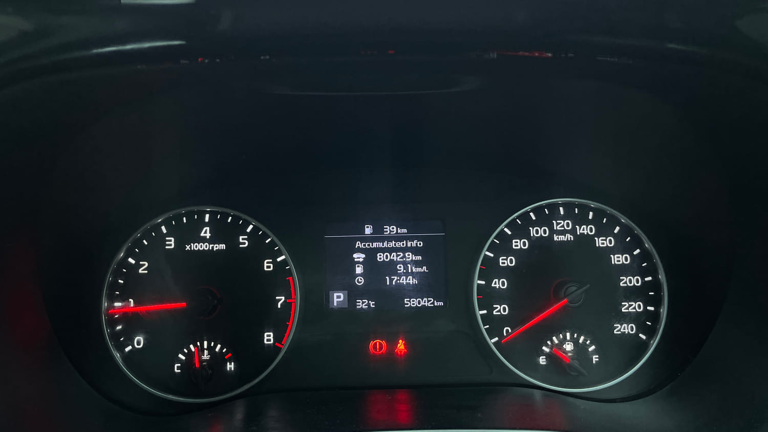 Used 2022 kia Seltos HTX 1.5 IVT Petrol Automatic interior CLUSTERMETER VIEW