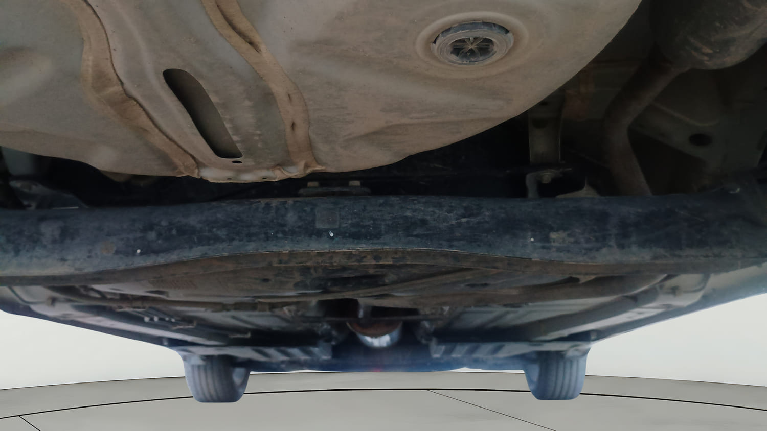 Used 2022 Maruti Suzuki Baleno Alpha MT Petrol Manual extra REAR UNDERBODY VIEW (TAKEN FROM REAR)