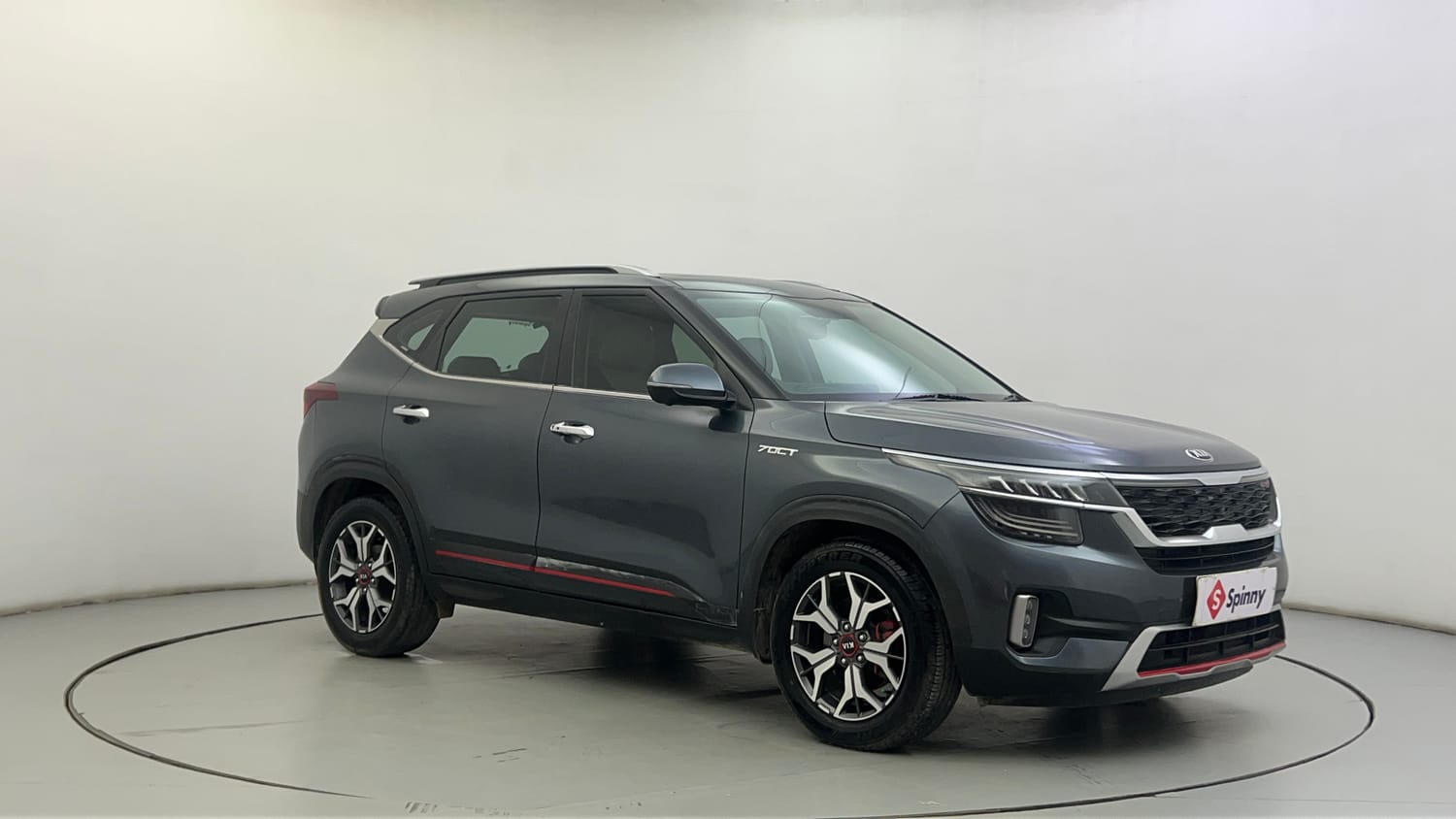 Used 2019 kia Seltos GTX Plus DCT 1.4 Petrol Automatic exterior RIGHT FRONT CORNER VIEW