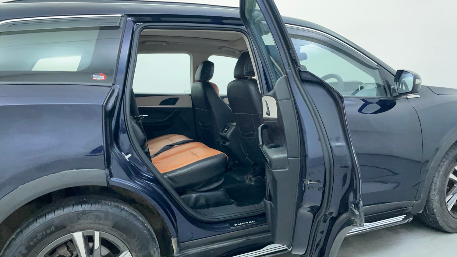 Used 2022 Mahindra XUV700 AX 5 Petrol AT 5 STR Petrol Automatic interior RIGHT SIDE REAR DOOR CABIN VIEW