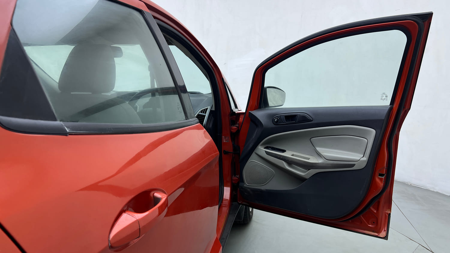 Used 2015 Ford EcoSport Ambiente 1.5 TDCi Diesel Manual interior RIGHT FRONT DOOR OPEN VIEW