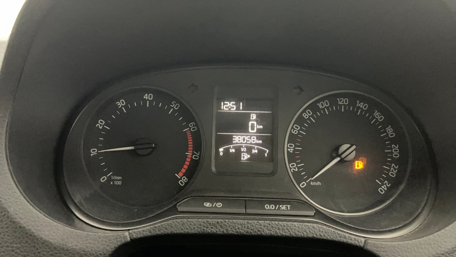 Used 2021 Skoda Rapid Ambition Petrol Manual interior CLUSTERMETER VIEW