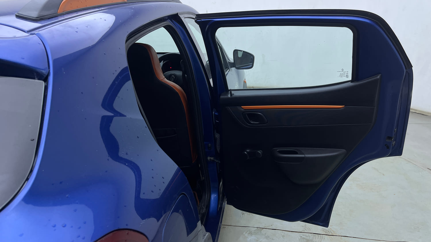 Used 2018 Renault Kwid CLIMBER 1.0 Petrol Manual interior RIGHT REAR DOOR OPEN VIEW