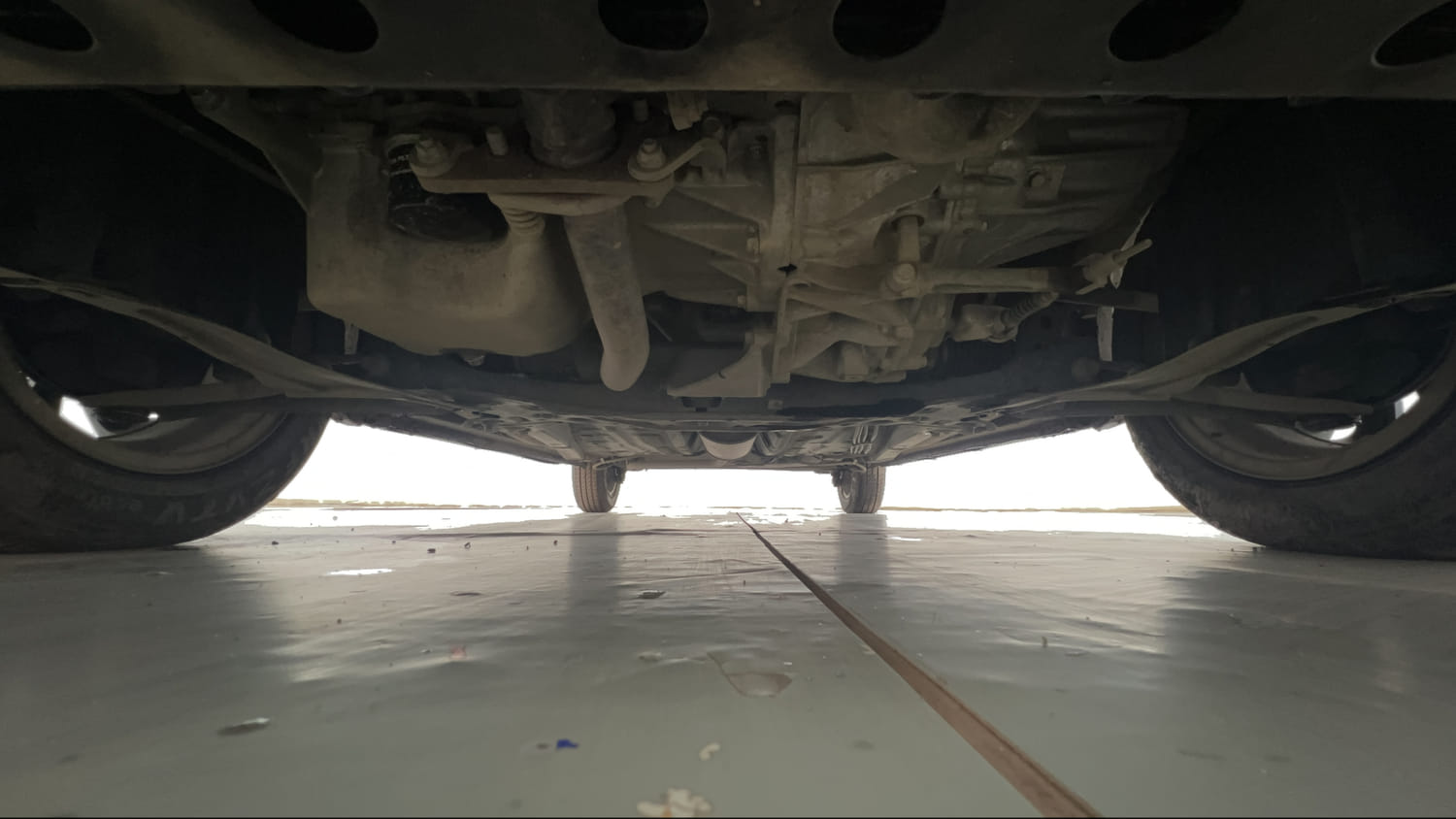 Used 2024 Maruti Suzuki Wagon R ZXI Plus 1.2 Petrol Manual extra FRONT LEFT UNDERBODY VIEW