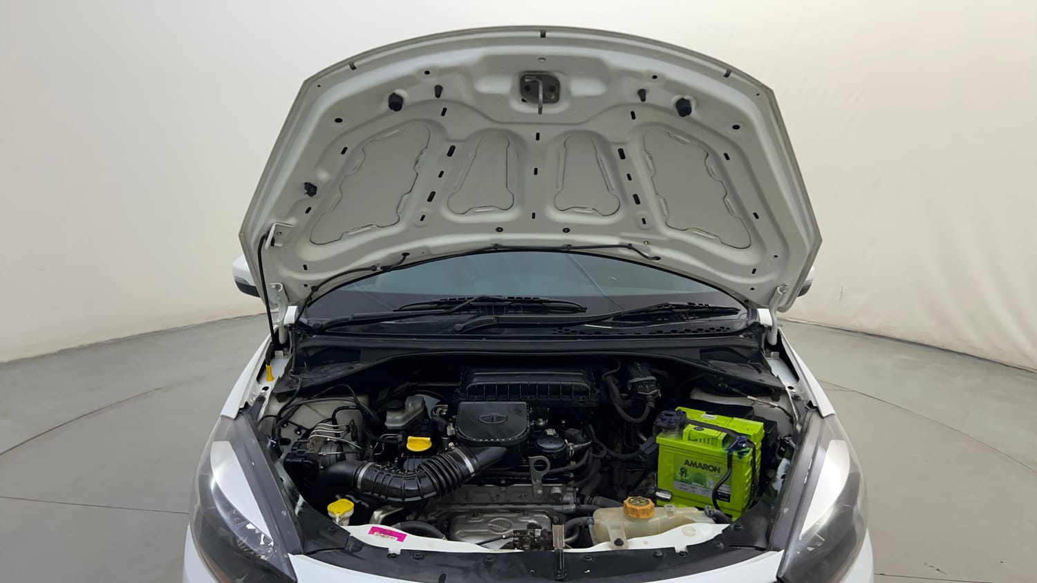Used 2019 Tata Tiago Revotron XZ Plus Petrol Manual engine ENGINE & BONNET OPEN FRONT VIEW