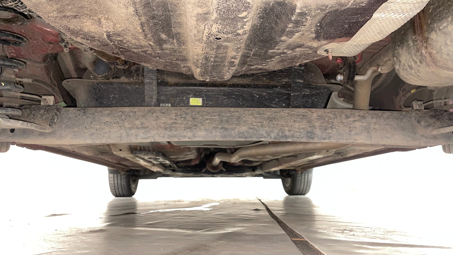 Used 2023 Hyundai Grand i10 Nios Sportz 1.2 Kappa VTVT Petrol Manual extra REAR UNDERBODY VIEW (TAKEN FROM REAR)