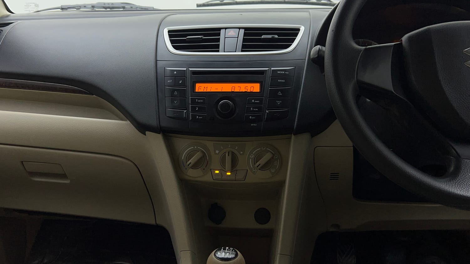 Used 2014 Maruti Suzuki Swift Dzire VXI Petrol Manual interior MUSIC SYSTEM & AC CONTROL VIEW