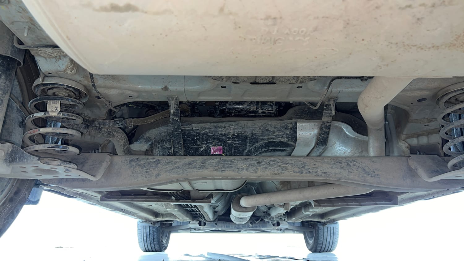 Used 2025 Kia Seltos GTX Plus 1.5 Turbo Petrol DCT Petrol Automatic extra REAR UNDERBODY VIEW (TAKEN FROM REAR)