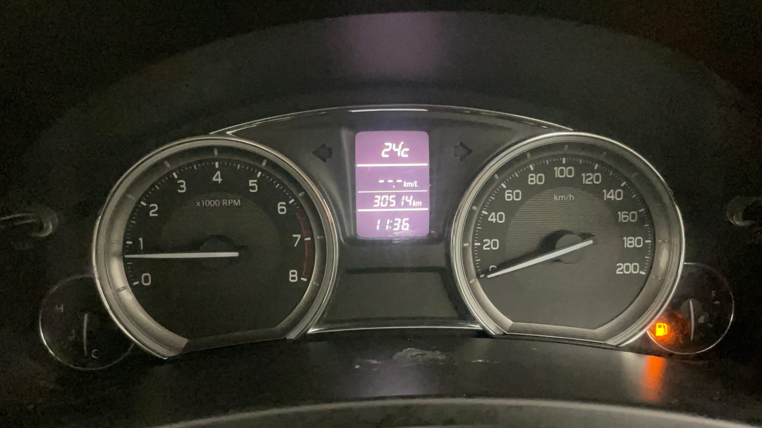 Used 2017 Maruti Suzuki Ciaz VXi+ Petrol Manual interior CLUSTERMETER VIEW