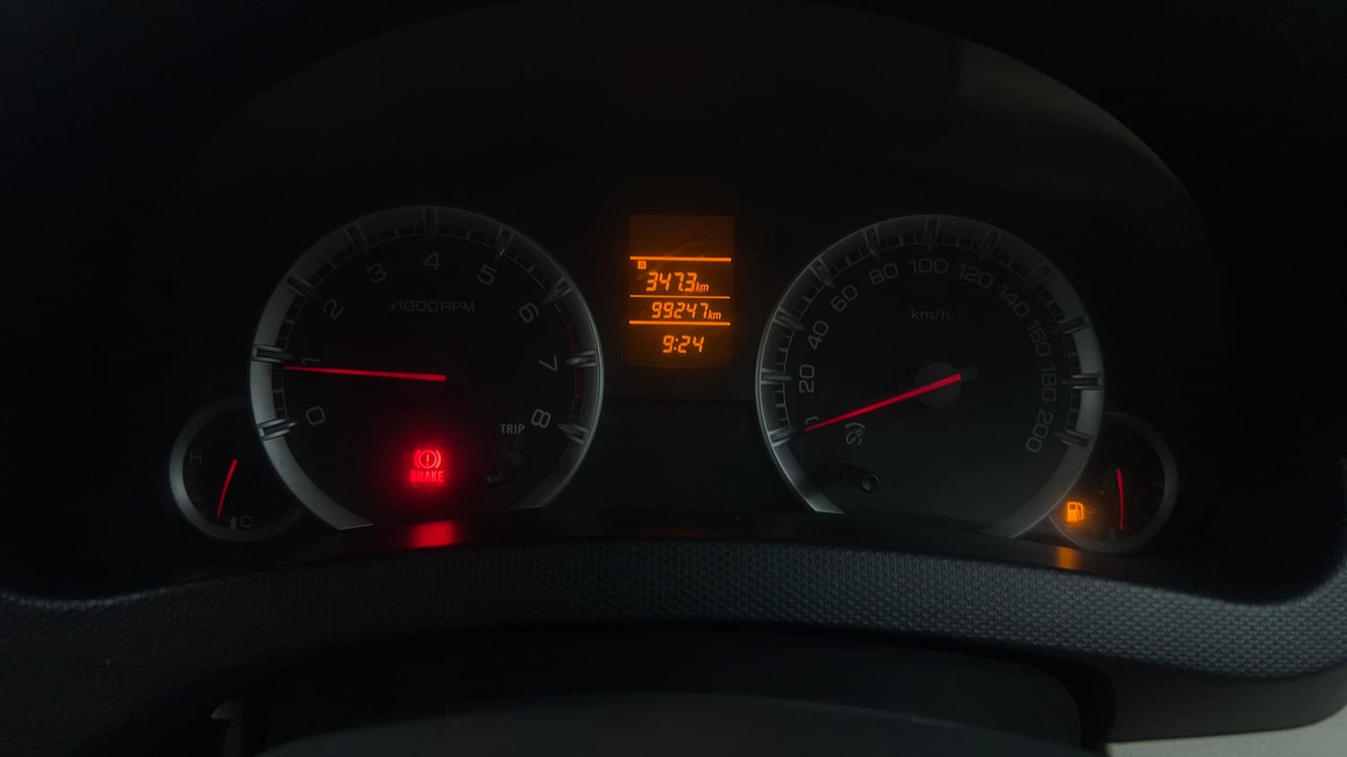 Used 2013 Maruti Suzuki Swift Dzire VXI Petrol Manual interior CLUSTERMETER VIEW