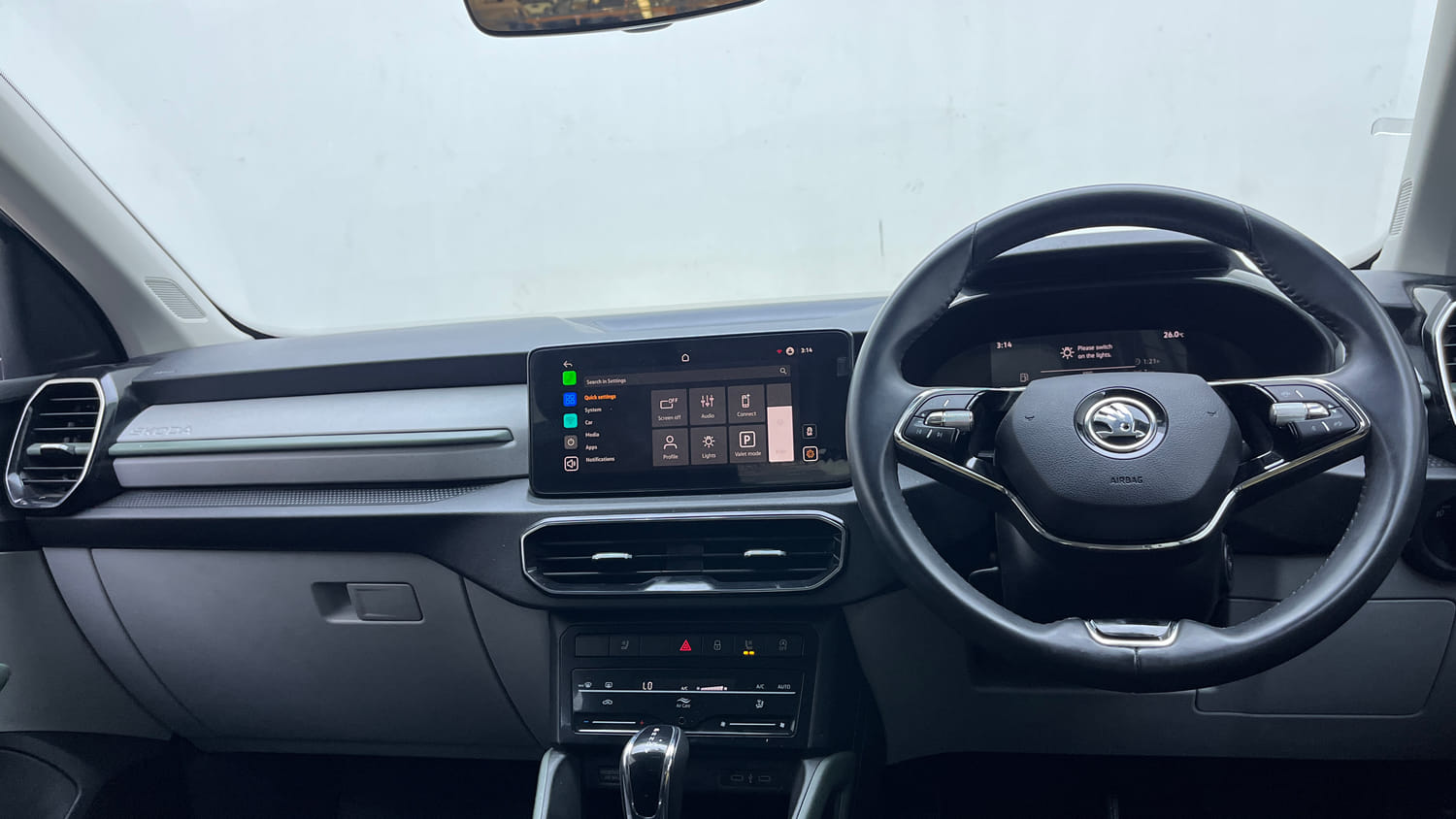 Used 2025 Skoda Kylaq Prestige AT Petrol Automatic interior DASHBOARD VIEW