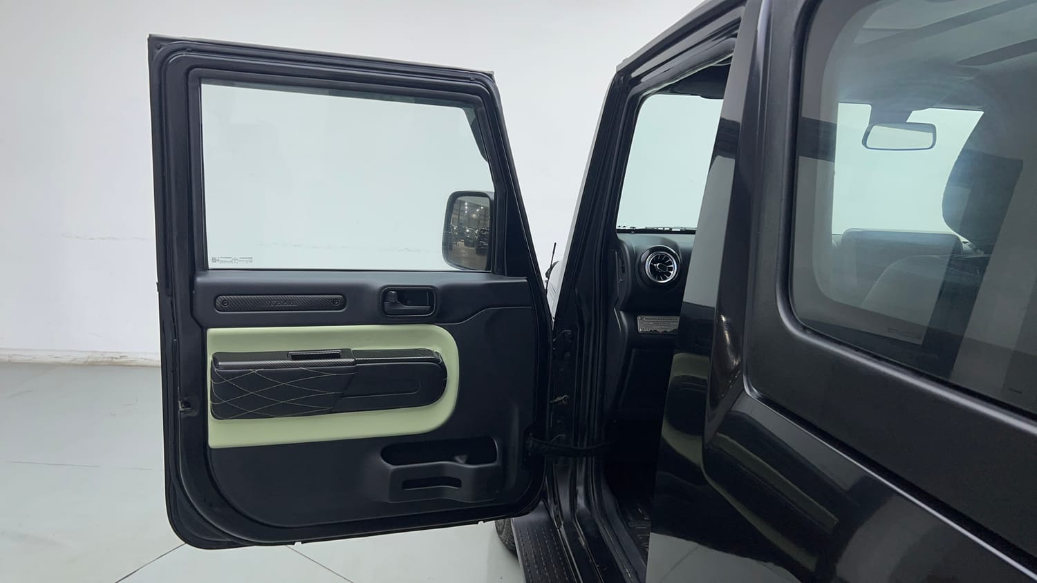 Used 2023 mahindra Thar LX Hard Top Diesel AT 4WD Diesel Automatic interior LEFT FRONT DOOR OPEN VIEW