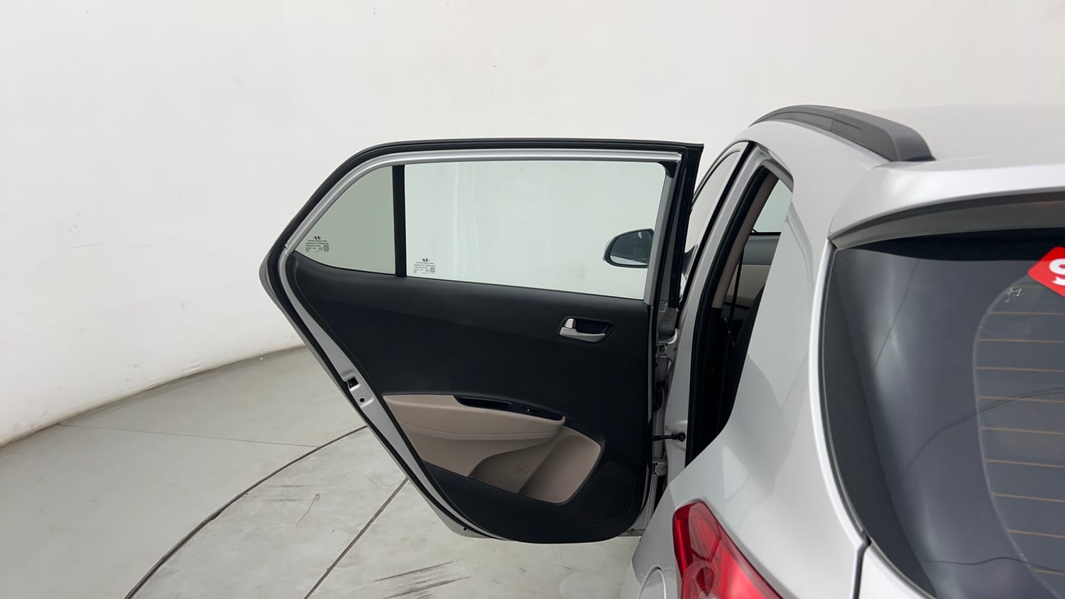 Used 2015 Hyundai Grand i10 Asta AT 1.2 Kappa VTVT Petrol Automatic interior LEFT REAR DOOR OPEN VIEW