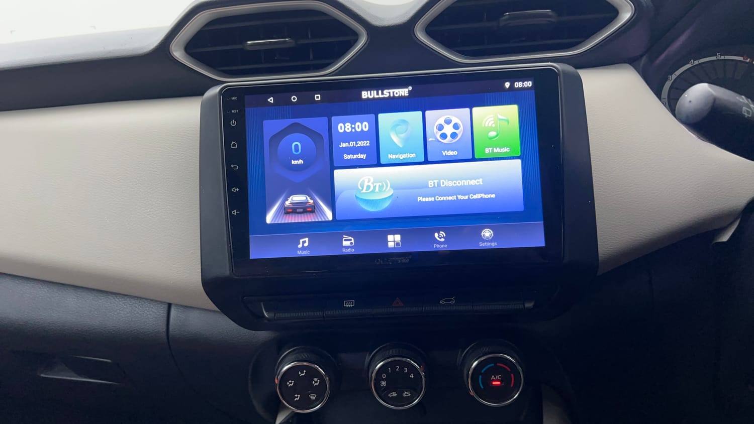 Used 2023 Nissan Magnite XE Petrol Manual interior MUSIC SYSTEM & AC CONTROL VIEW
