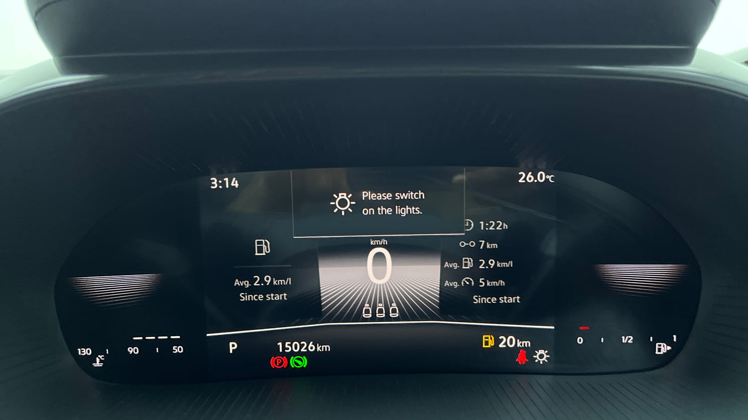 Used 2025 Skoda Kylaq Prestige AT Petrol Automatic interior CLUSTERMETER VIEW