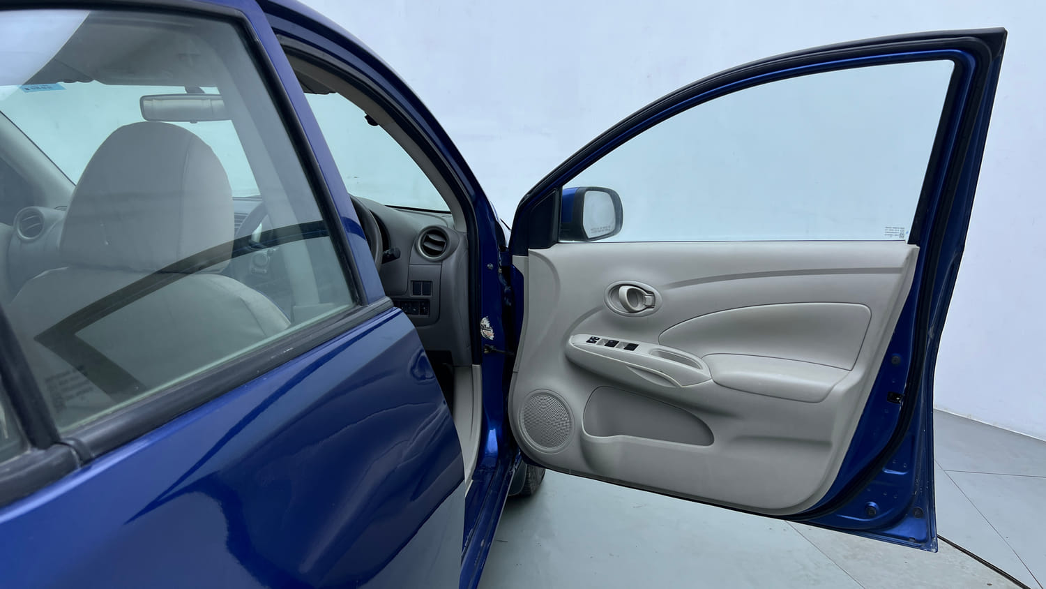 Used 2013 Nissan Sunny XL Petrol Manual interior RIGHT FRONT DOOR OPEN VIEW