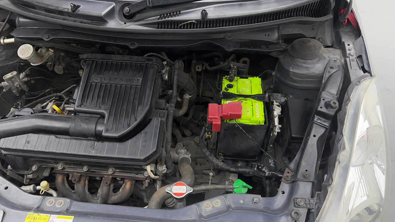 Used 2017 Maruti Suzuki Swift Lxi (O) Petrol Manual engine ENGINE LEFT SIDE VIEW