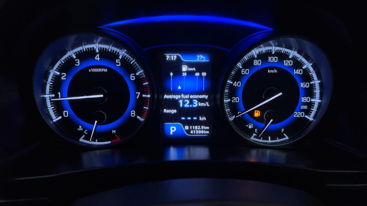 Used 2019 Maruti Suzuki Baleno Alpha 1.2 AT Petrol Automatic interior CLUSTERMETER VIEW
