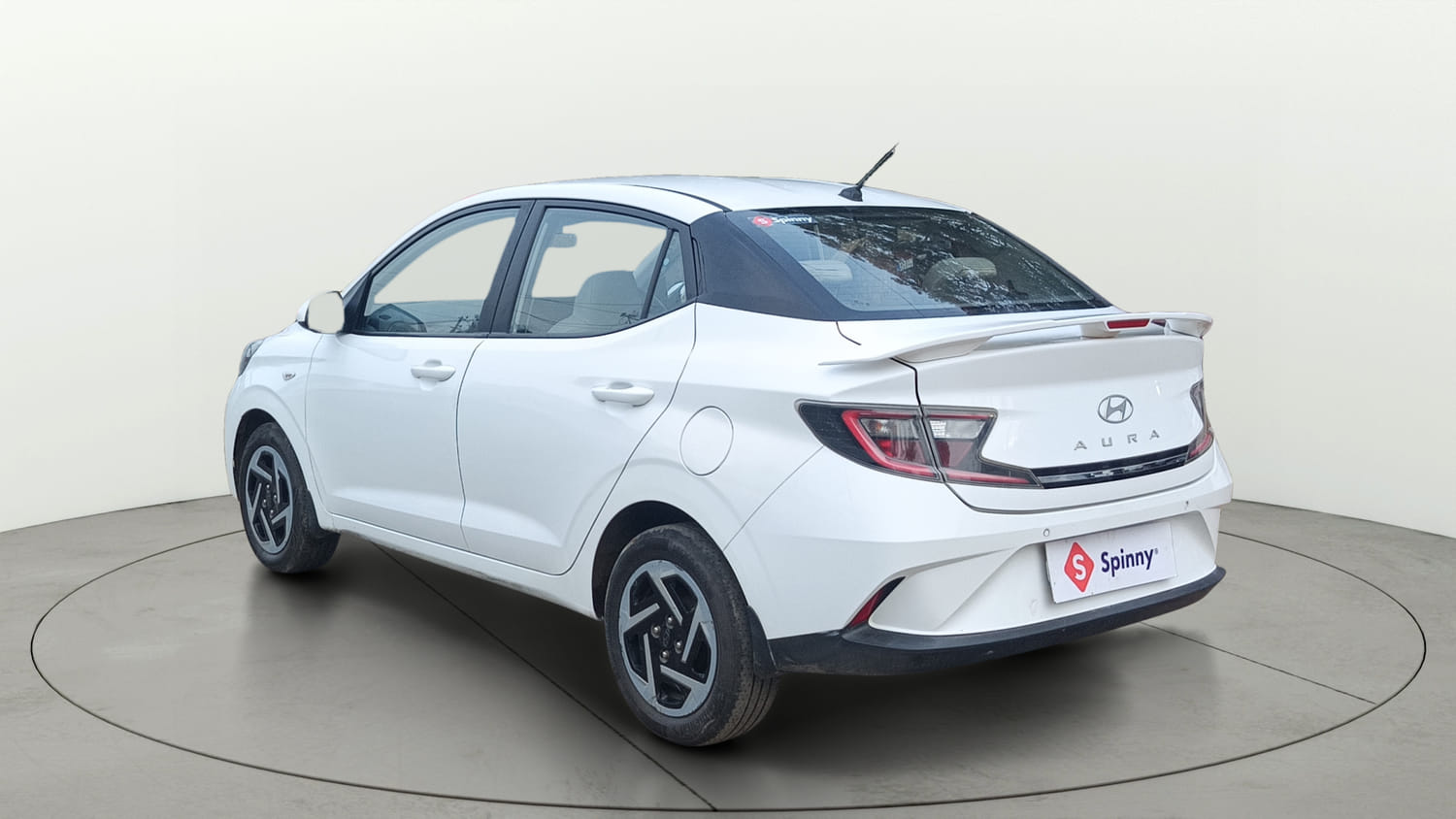 Used 2024 Hyundai Aura S 1.2 Petrol Petrol Manual exterior LEFT REAR CORNER VIEW