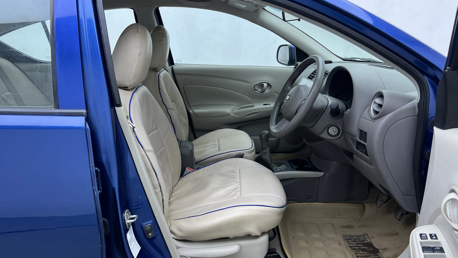 Used 2013 Nissan Sunny XL Petrol Manual interior RIGHT SIDE FRONT DOOR CABIN VIEW