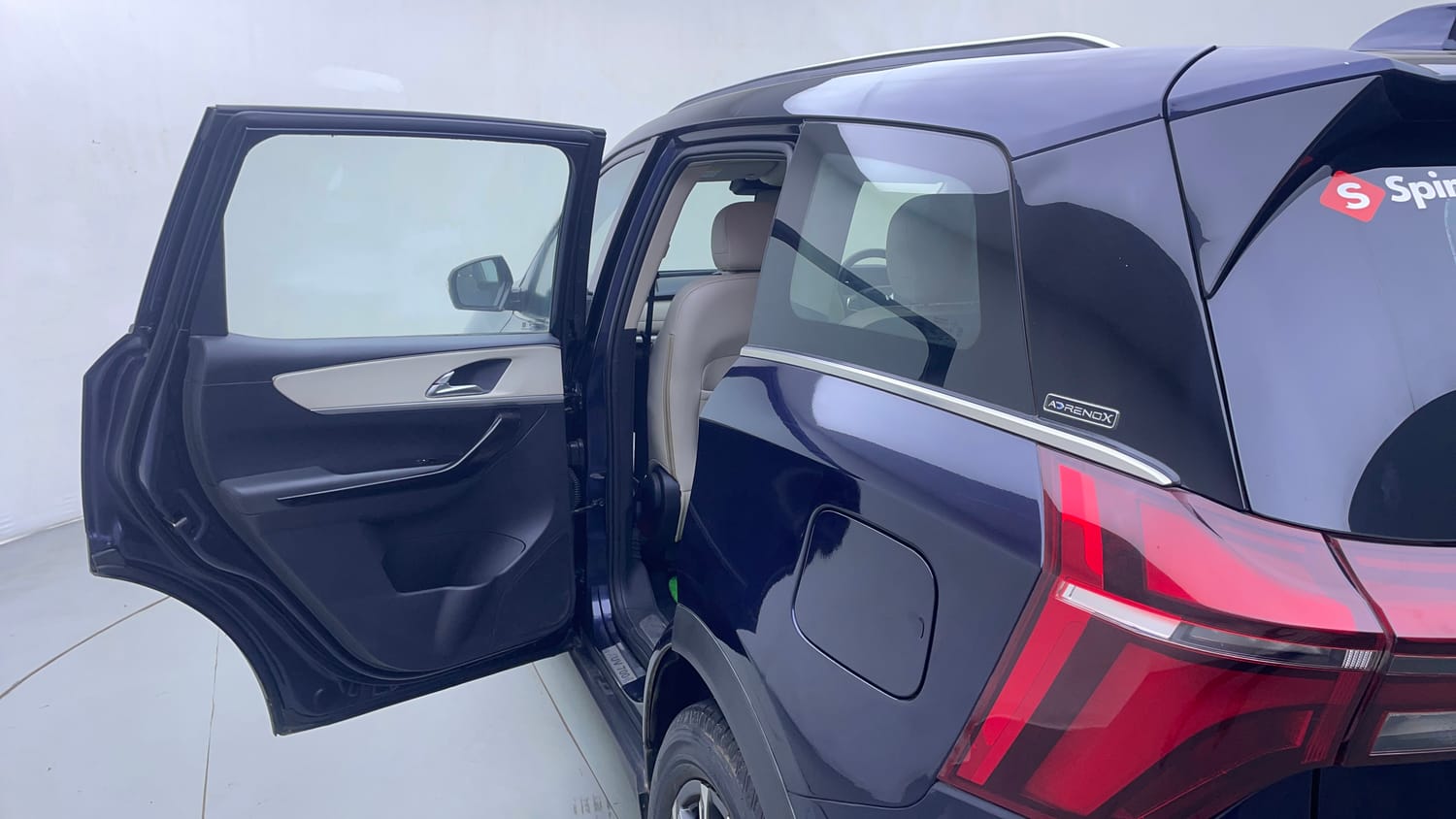 Used 2021 Mahindra XUV700 AX 7 Petrol AT Luxury Pack 7 STR Petrol Automatic interior LEFT REAR DOOR OPEN VIEW