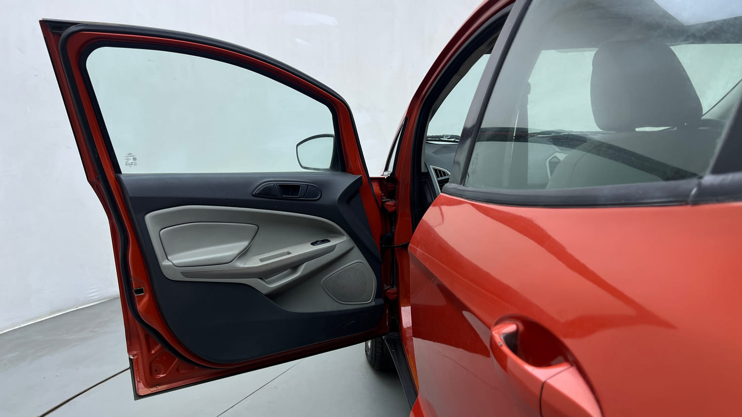 Used 2015 Ford EcoSport Ambiente 1.5 TDCi Diesel Manual interior LEFT FRONT DOOR OPEN VIEW