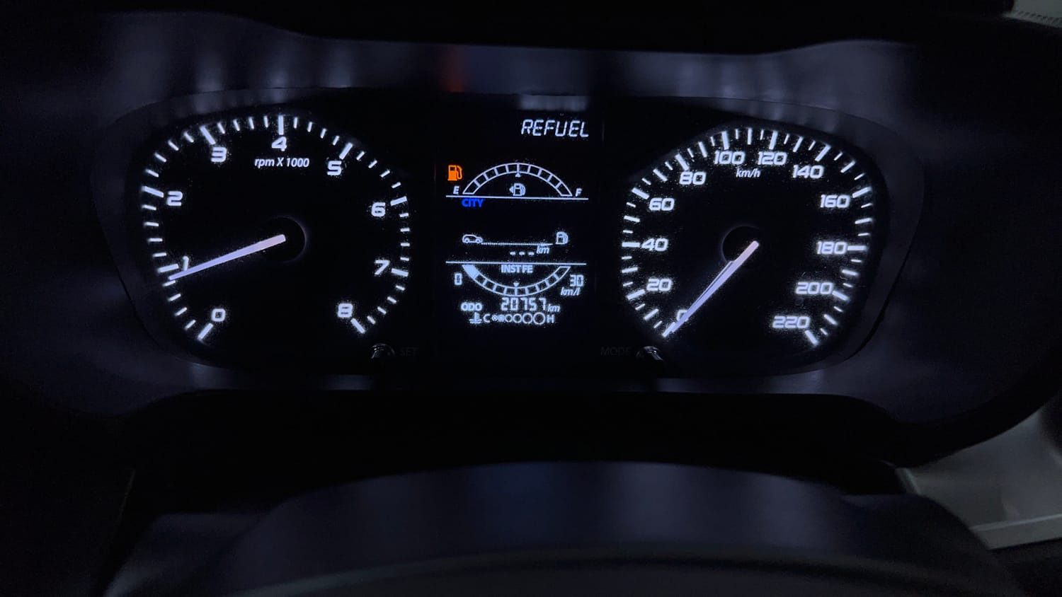Used 2024 Tata Altroz XM Petrol Petrol Manual interior CLUSTERMETER VIEW