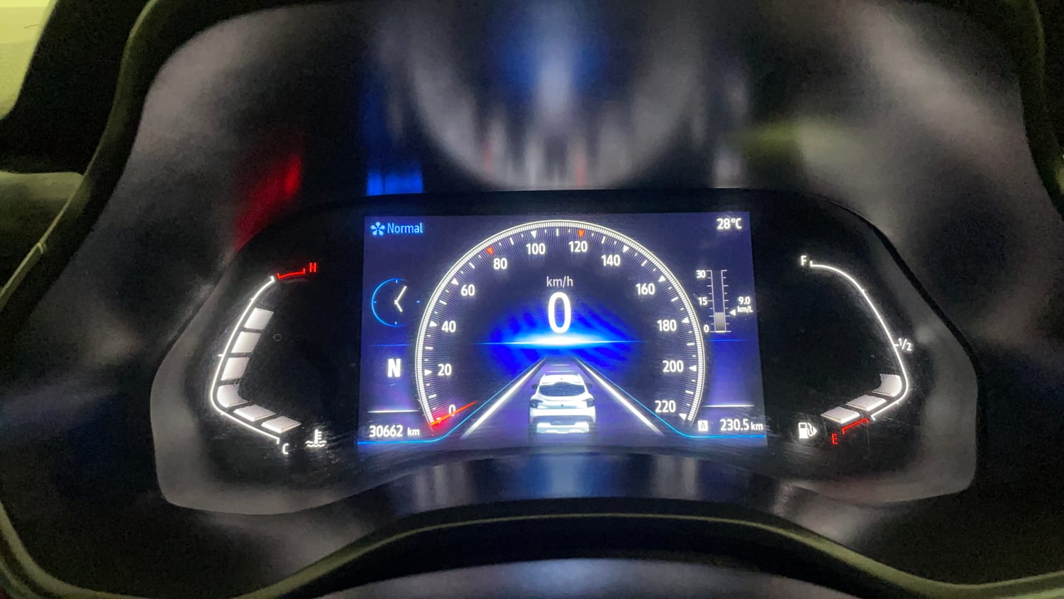 Used 2022 Renault Kiger RXZ AMT Dual Tone Petrol Automatic interior CLUSTERMETER VIEW