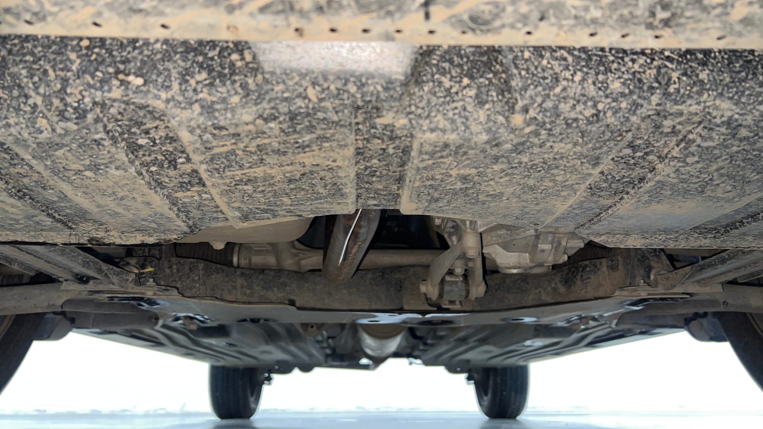 Used 2026 Maruti Suzuki Grand Vitara Delta Smart Hybrid Petrol Manual extra FRONT LEFT UNDERBODY VIEW