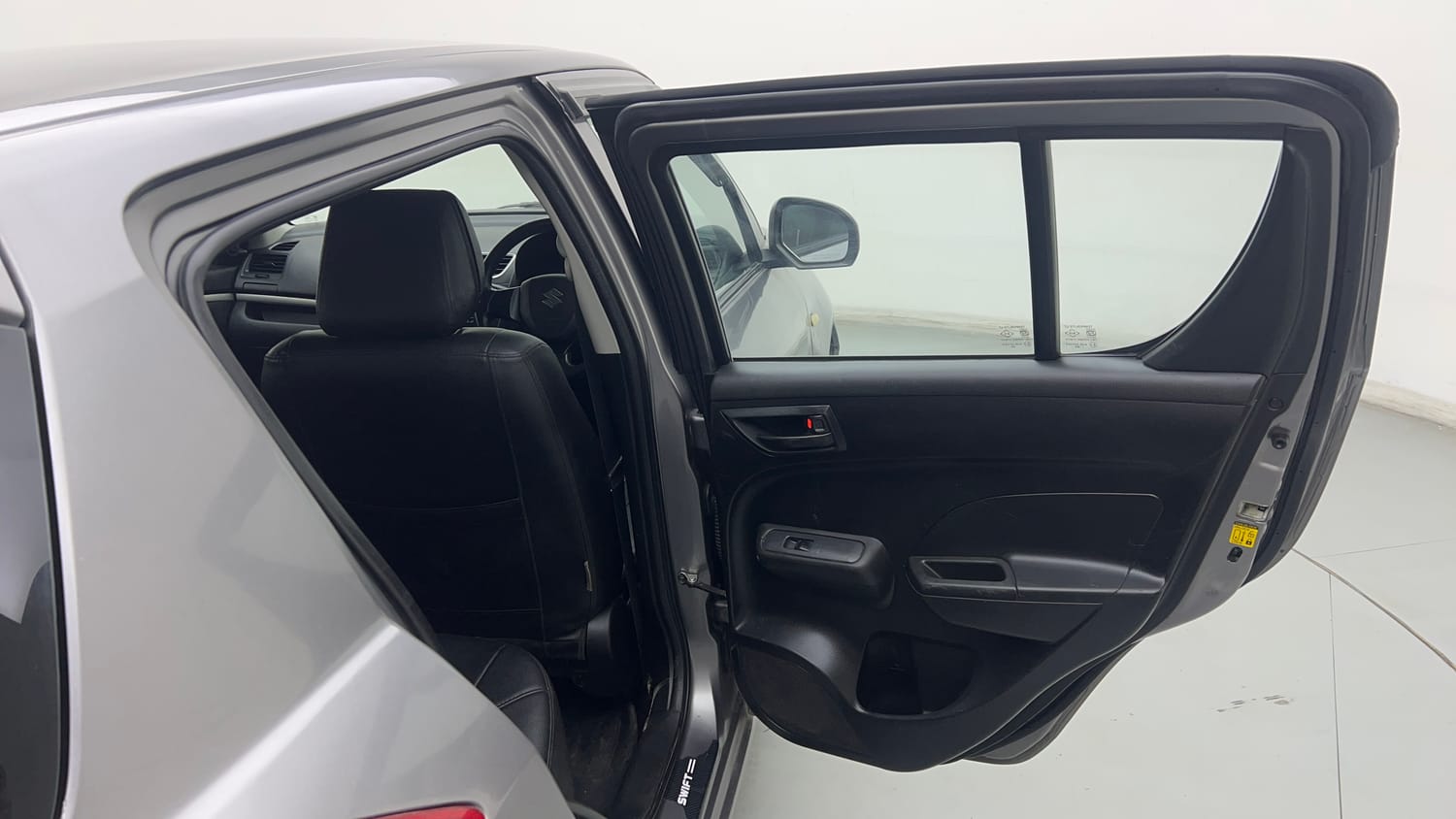 Used 2017 Maruti Suzuki Swift Lxi (O) Petrol Manual interior RIGHT REAR DOOR OPEN VIEW