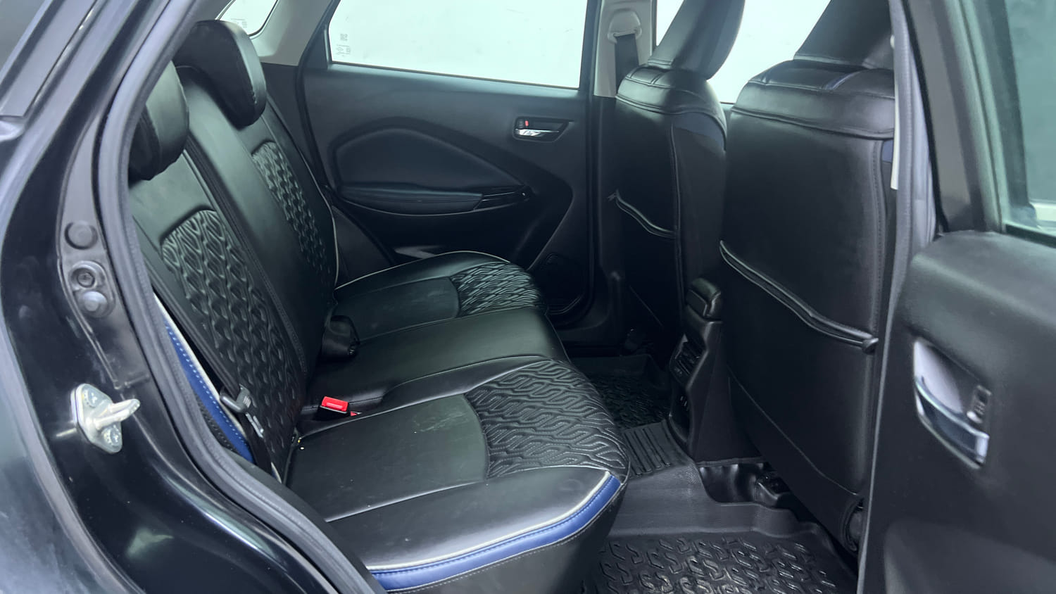 Used 2023 Maruti Suzuki Baleno Alpha MT Petrol Manual interior RIGHT SIDE REAR DOOR CABIN VIEW