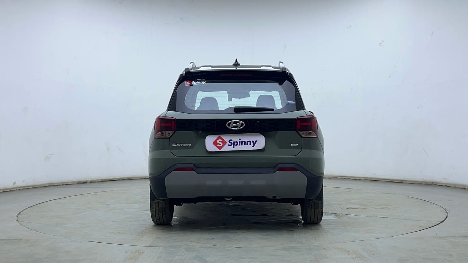 Used 2025 Hyundai Exter SX (O) Connect 1.2 AMT Dual Tone Petrol Automatic exterior BACK VIEW