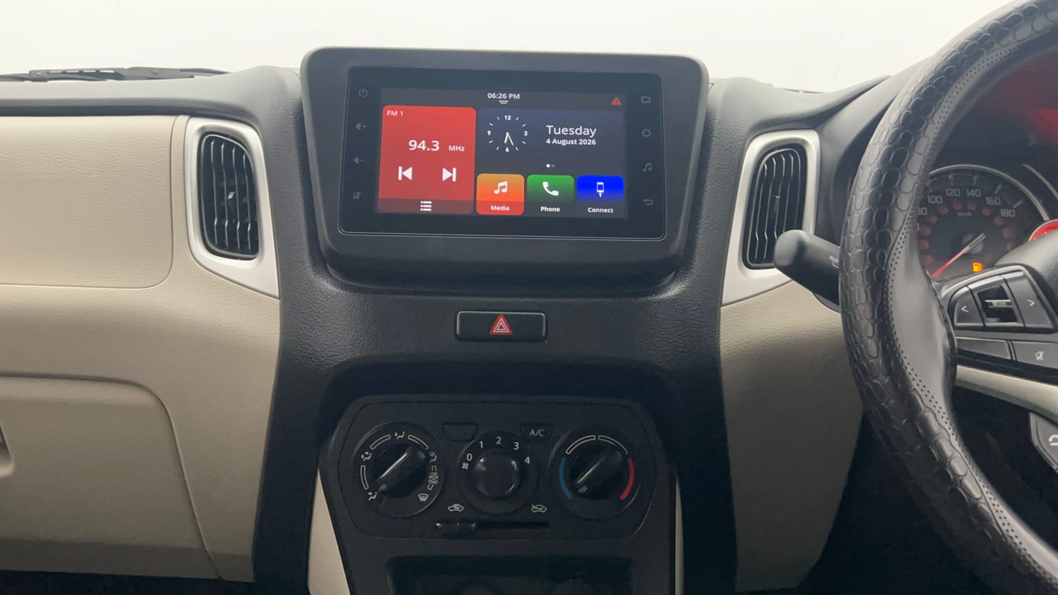 Used 2024 Maruti Suzuki Wagon R ZXI Plus 1.2 Petrol Manual interior MUSIC SYSTEM & AC CONTROL VIEW