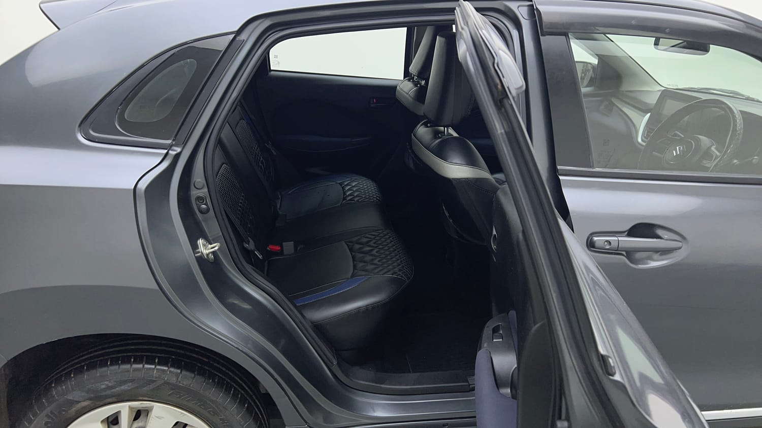 Used 2023 Maruti Suzuki Baleno Delta MT Petrol Manual interior RIGHT SIDE REAR DOOR CABIN VIEW