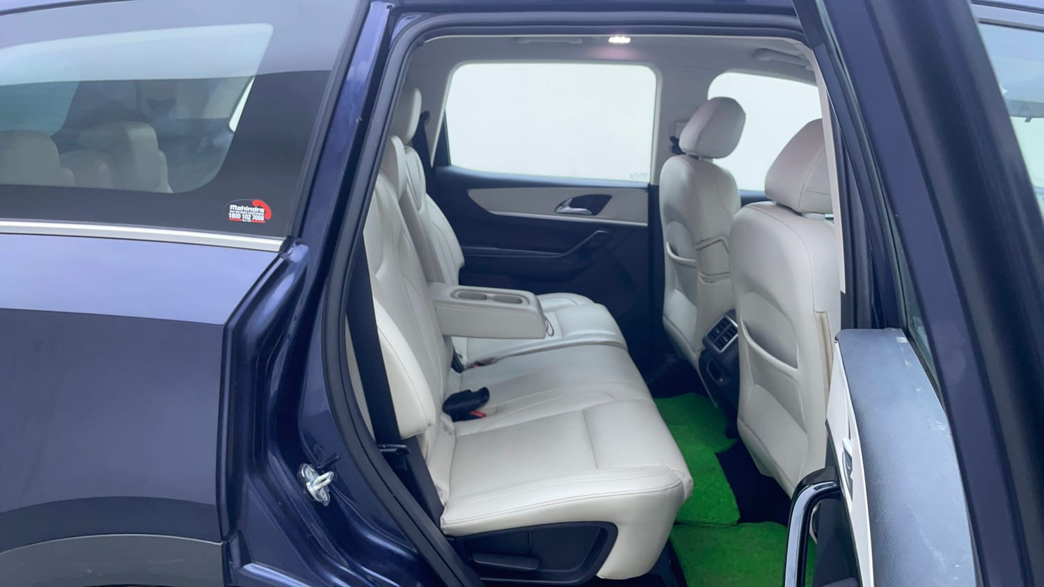 Used 2021 Mahindra XUV700 AX 7 Petrol AT Luxury Pack 7 STR Petrol Automatic interior RIGHT SIDE REAR DOOR CABIN VIEW