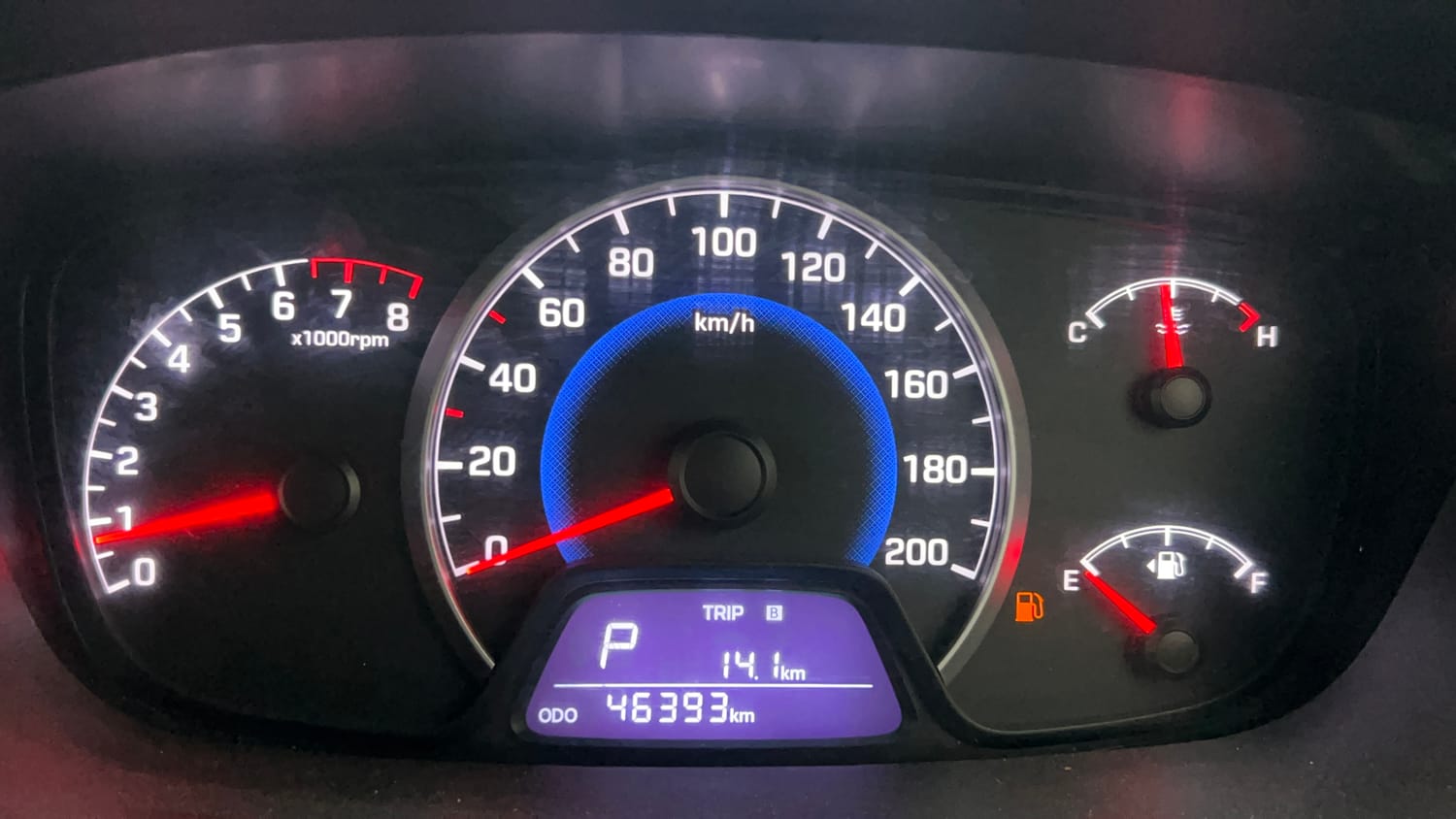 Used 2015 Hyundai Grand i10 Asta AT 1.2 Kappa VTVT Petrol Automatic interior CLUSTERMETER VIEW