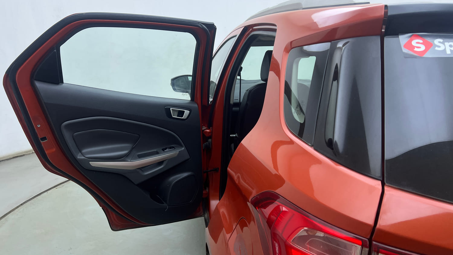Used 2017 Ford EcoSport Titanium+ 1.5L TDCi Diesel Manual interior LEFT REAR DOOR OPEN VIEW