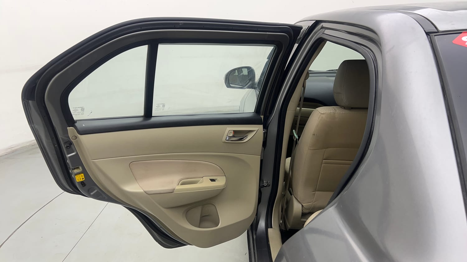 Used 2013 Maruti Suzuki Swift Dzire VXI Petrol Manual interior LEFT REAR DOOR OPEN VIEW