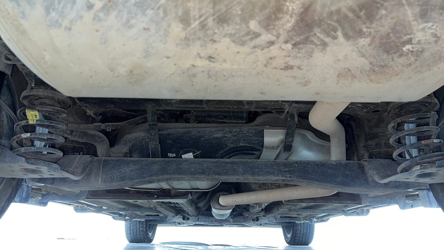 Used 2024 Kia Seltos GTX Plus 1.5 Turbo Petrol DCT Petrol Automatic extra REAR UNDERBODY VIEW (TAKEN FROM REAR)