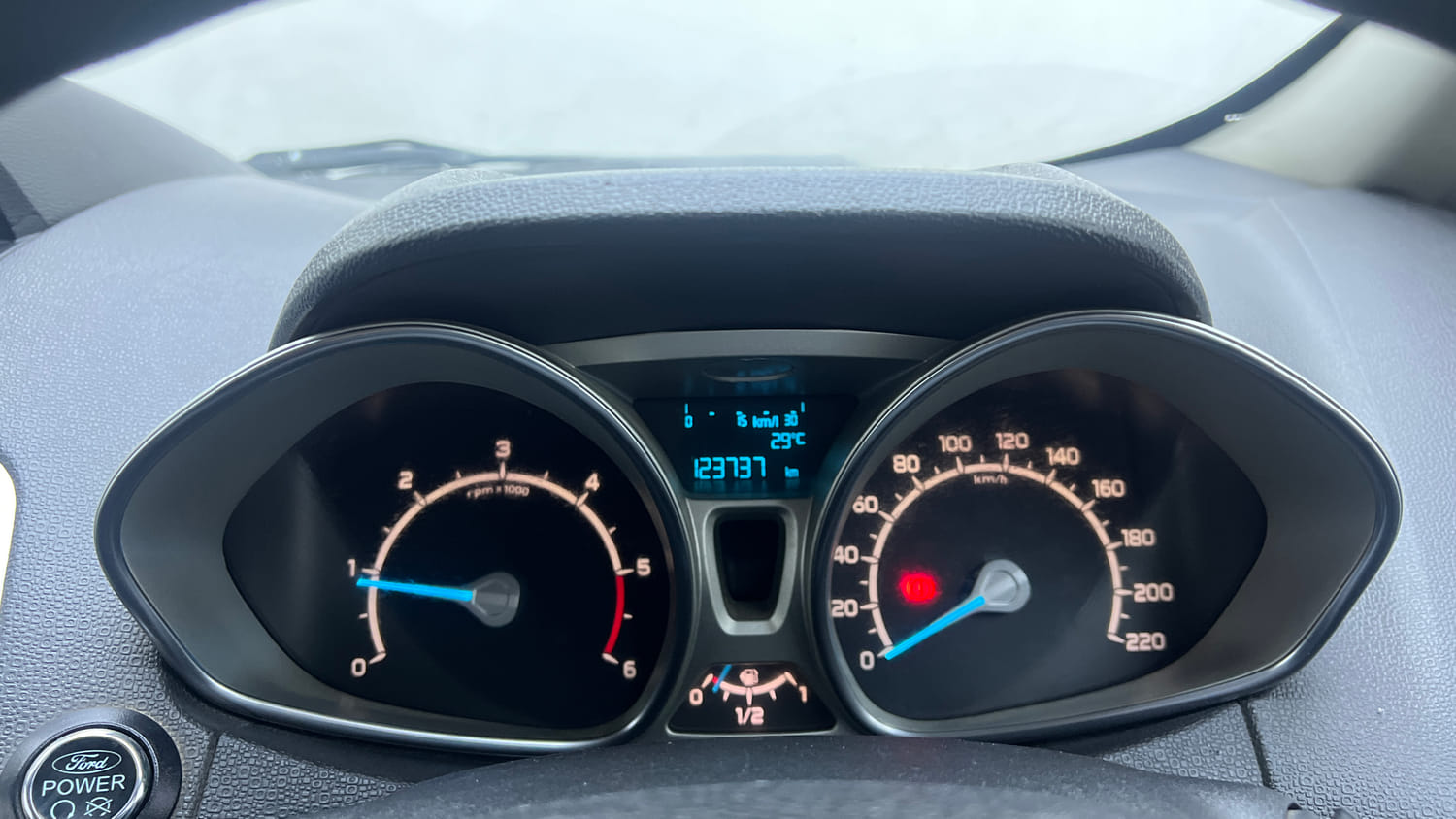 Used 2017 Ford EcoSport Titanium+ 1.5L TDCi Diesel Manual interior CLUSTERMETER VIEW
