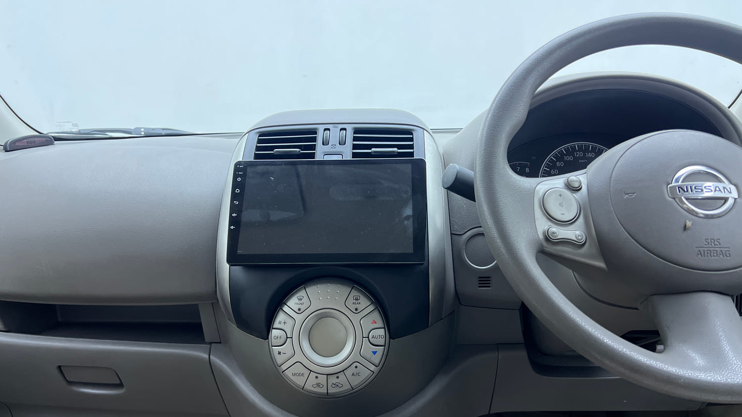 Used 2013 Nissan Sunny XL Petrol Manual interior MUSIC SYSTEM & AC CONTROL VIEW