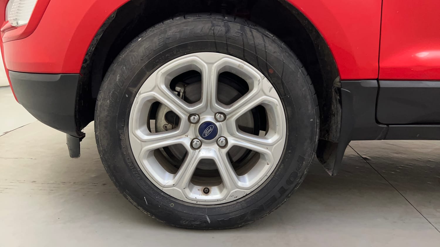 Used 2019 Ford EcoSport Titanium + 1.5L Ti-VCT Petrol Manual tyres LEFT FRONT TYRE RIM VIEW