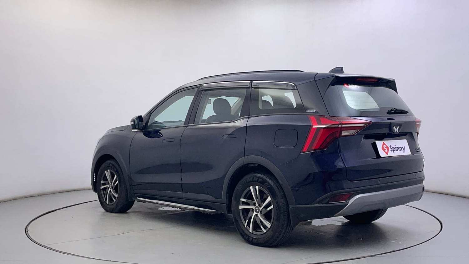 Used 2022 Mahindra XUV700 AX 5 Petrol AT 5 STR Petrol Automatic exterior LEFT REAR CORNER VIEW