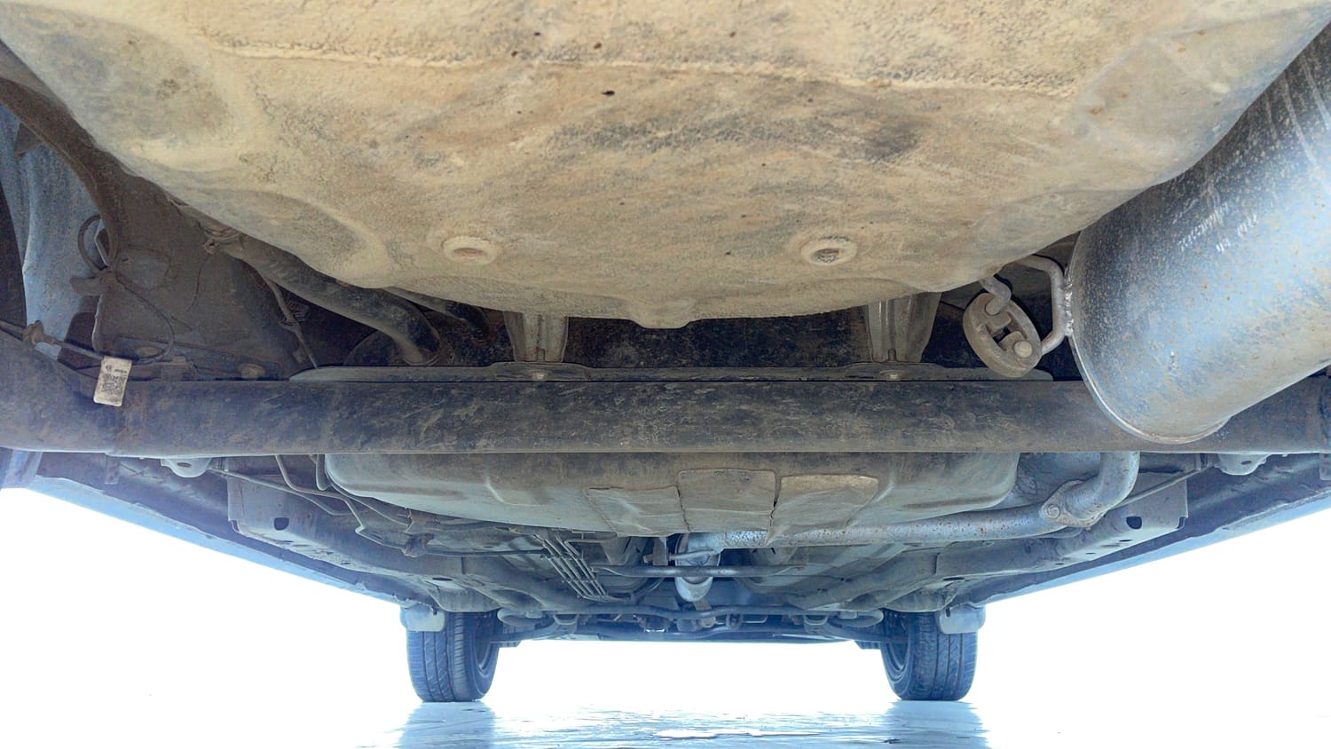 Used 2022 Tata Tigor XZ Plus CNG Cng Manual extra REAR UNDERBODY VIEW (TAKEN FROM REAR)