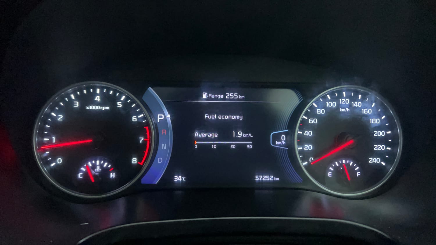 Used 2019 kia Seltos GTX Plus DCT 1.4 Petrol Automatic interior CLUSTERMETER VIEW