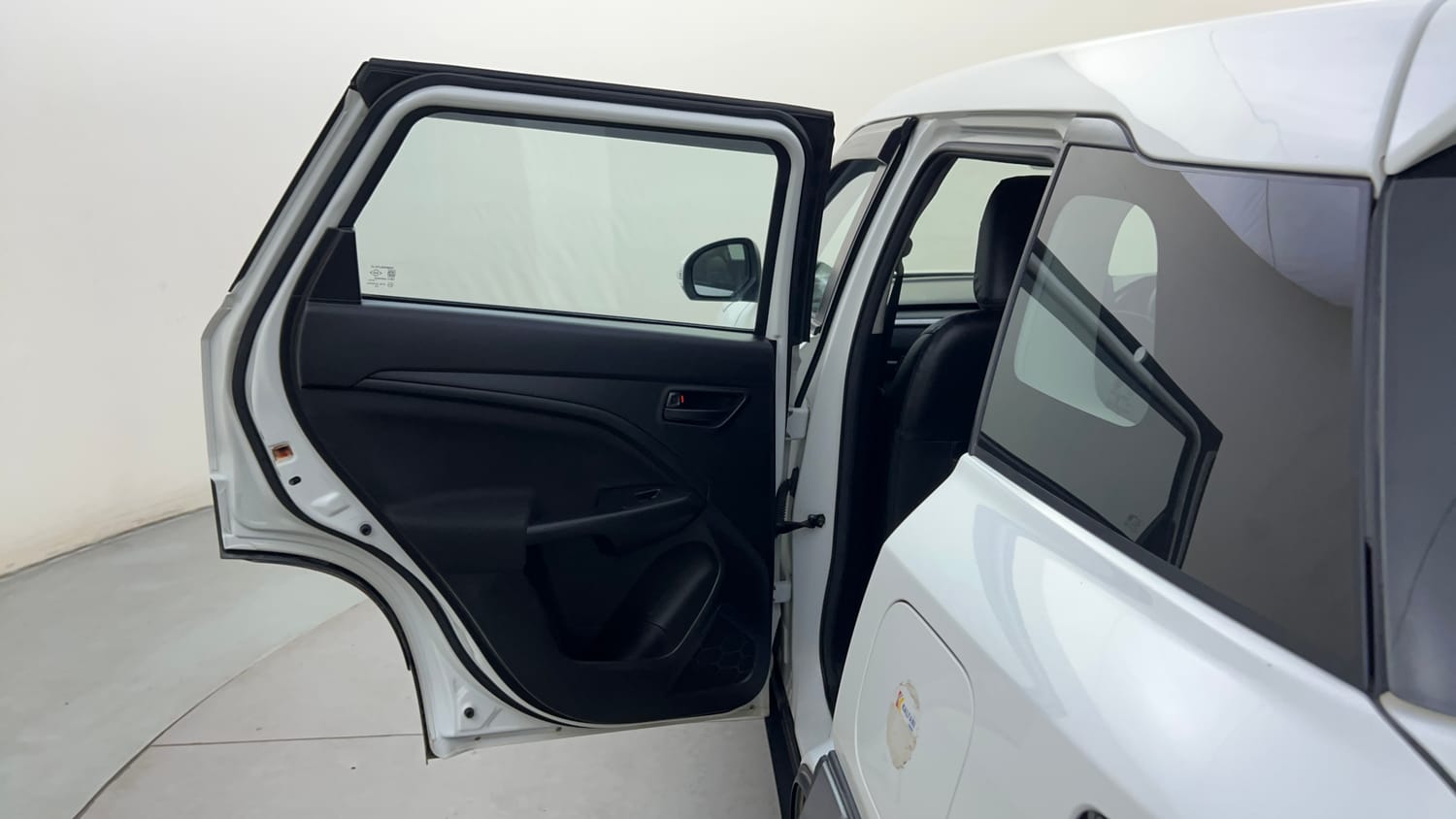 Used 2024 Maruti Suzuki Brezza VXi Petrol Manual interior LEFT REAR DOOR OPEN VIEW