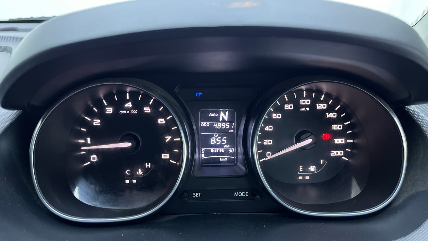 Used 2018 Tata Tiago Revotron XZA Petrol Automatic interior CLUSTERMETER VIEW