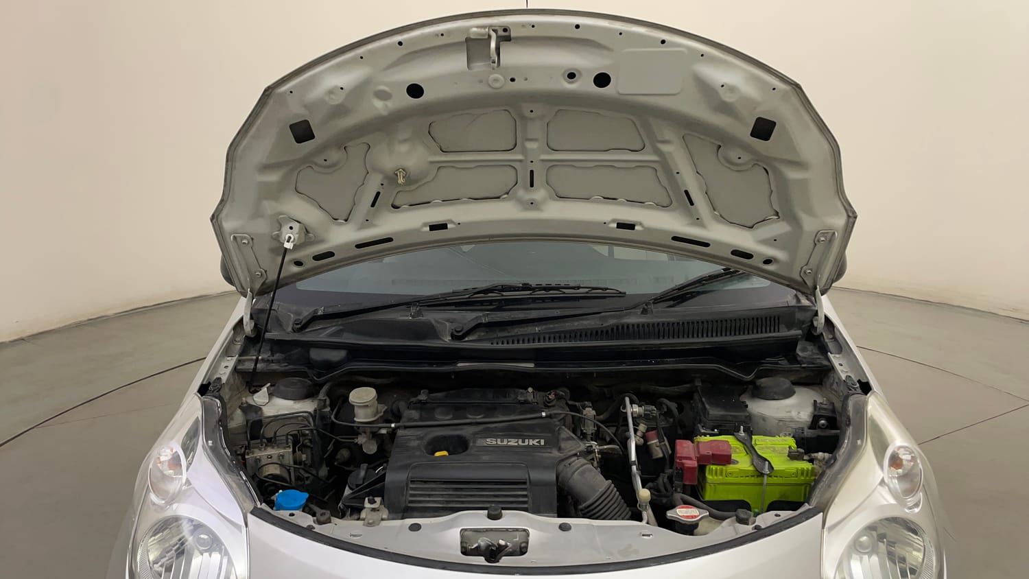 Used 2013 Maruti Suzuki A-Star VXI AT Petrol Automatic engine ENGINE & BONNET OPEN FRONT VIEW